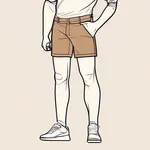 brown shorts image